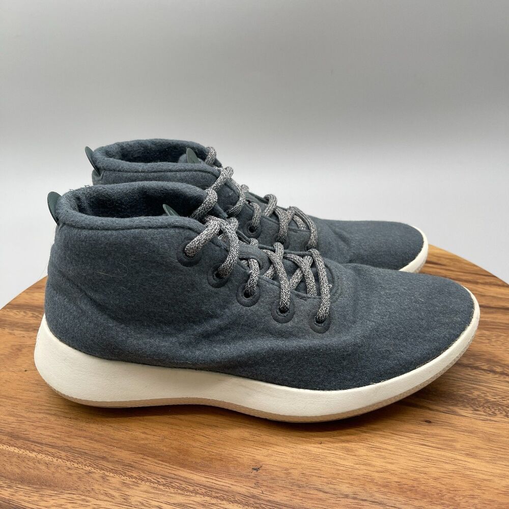 Allbirds Wool Runner Up Mizzle Shoes Mens Size 9 Gray Mid High Top Sneakers